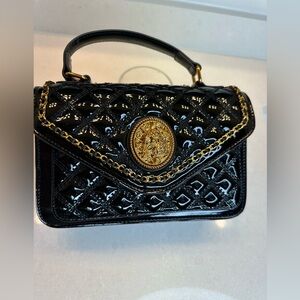 Elegant Black and Gold Women's Bag